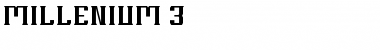 MILLENIUM 3 Regular Font Title Preview