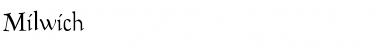 Milwich Regular Font Title Preview