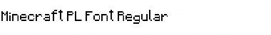 Minecraft PL Font Regular Font Title Preview