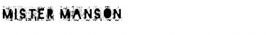Mister Manson Regular Font Title Preview