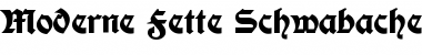 Moderne Fette Schwabacher Regular Font Title Preview