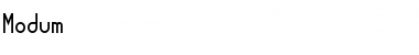 Modum Regular Font Title Preview