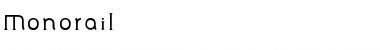 Monorail Regular Font Title Preview