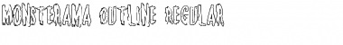 Monsterama Outline Regular Font Title Preview