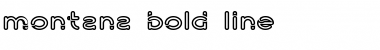 montana bold line Regular Font Title Preview