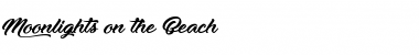 Moonlights on the Beach Regular Font Title Preview