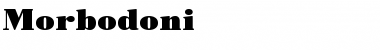 Morbodoni Regular Font Title Preview