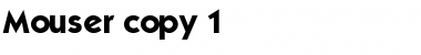 Mouser Regular Font Title Preview