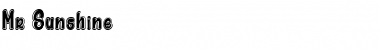 Mr Sunshine Regular Font Title Preview