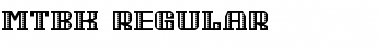 MTBK Regular Font Title Preview