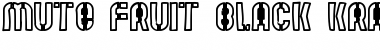 Mute Fruit Black Krash Regular Font Title Preview