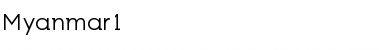 Myanmar1 Regular Font Title Preview