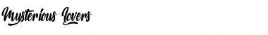 Mysterious Lovers Regular Font Title Preview