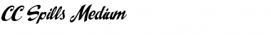 CC Spills Medium Font Title Preview