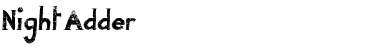 Night Adder Regular Font Title Preview