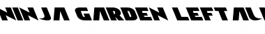 Ninja Garden Leftalic Italic Font Title Preview