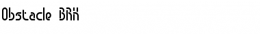 Obstacle BRK Normal Font Title Preview