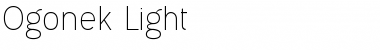 Ogonek Light Regular Font Title Preview