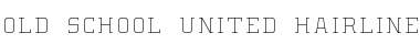 Old School United Hairline Font Title Preview