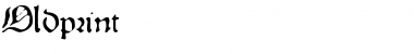 Oldprint Normal Font Title Preview
