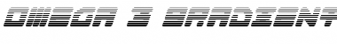 Omega-3 Gradient Italic Italic Font Title Preview
