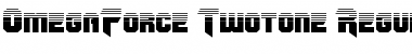 OmegaForce Twotone Regular Font Title Preview