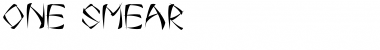 One Smear Regular Font Title Preview