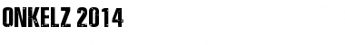 ONKELZ 2014 Regular Font Title Preview