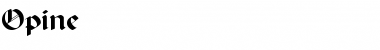 Opine Normal Font Title Preview