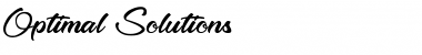 Optimal Solutions Regular Font Title Preview