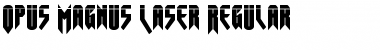Opus Magnus Laser Regular Font Title Preview