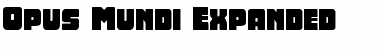 Opus Mundi Expanded Expanded Font Title Preview