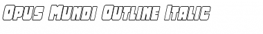 Opus Mundi Outline Italic Outline Italic Font Title Preview