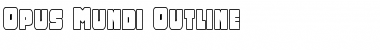 Opus Mundi Outline Outline Font Title Preview
