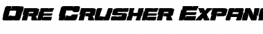 Ore Crusher Expanded Italic Expanded Italic Font Title Preview