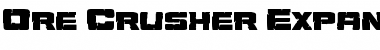 Ore Crusher Expanded Expanded Font Title Preview