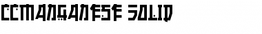 CCManganese Solid Font Title Preview