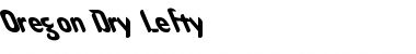 Oregon Dry Lefty Regular Font Title Preview