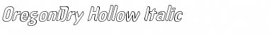 OregonDry Hollow Italic Italic Font Title Preview