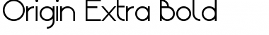 Origin ExtBd Extra Bold Font Title Preview