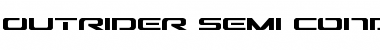 Outrider Semi-Condensed Semi-Condensed Font Title Preview