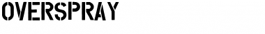 Overspray Regular Font Title Preview