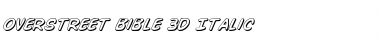 Overstreet Bible 3D Italic Italic Font Title Preview