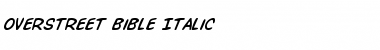 Overstreet Bible Italic Italic Font Title Preview