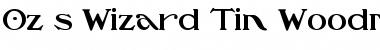 Oz'sWizard Tin Woodman Font Title Preview