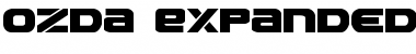 Ozda Expanded Expanded Font Title Preview