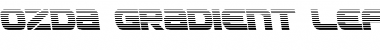 Ozda Gradient Leftalic Italic Font Title Preview