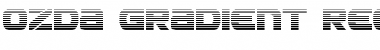 Ozda Gradient Regular Font Title Preview
