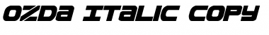 Ozda Italic Italic Font Title Preview