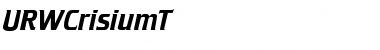URWCrisiumT Regular Font Title Preview